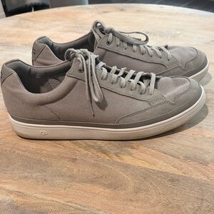 UGG Men's Gray Canvas Sneakers